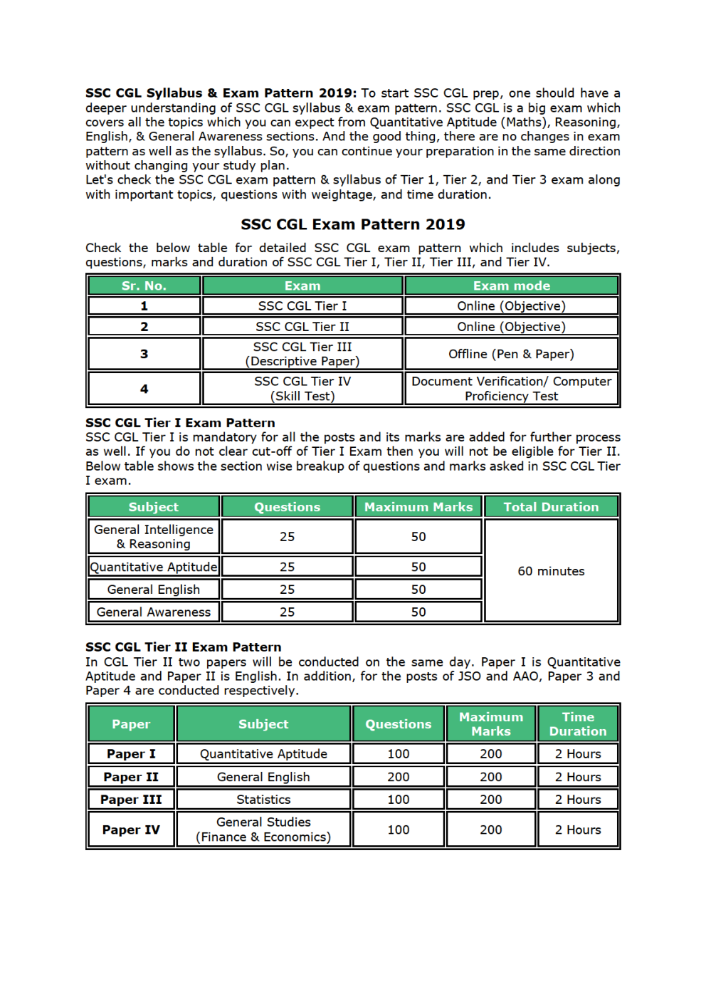 SSC CGL Syllabus 2019 - Page 2