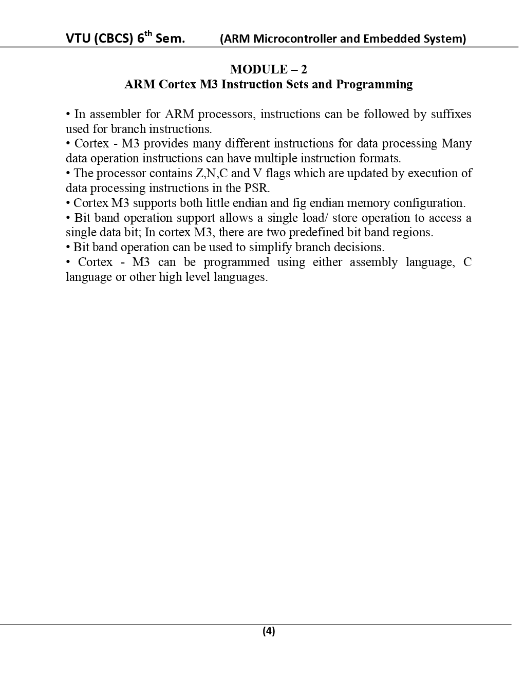 Arm Microcontroller And Embedded System For VTU BE 6th Sem Electronics & Telecommunication Engineering - Page 5