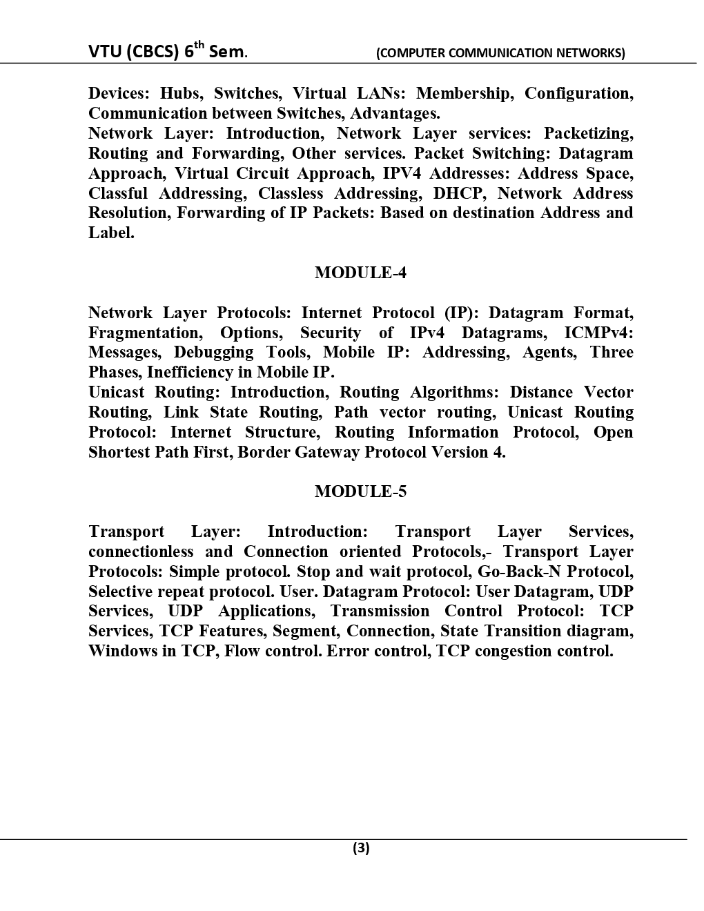 Computer Communication Networks For VTU BE 6th Sem Electronics & Telecommunication Engineering - Page 4