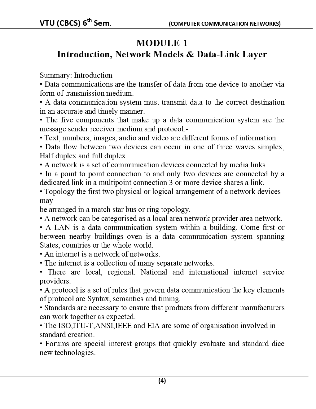 Computer Communication Networks For VTU BE 6th Sem Electronics & Telecommunication Engineering - Page 5