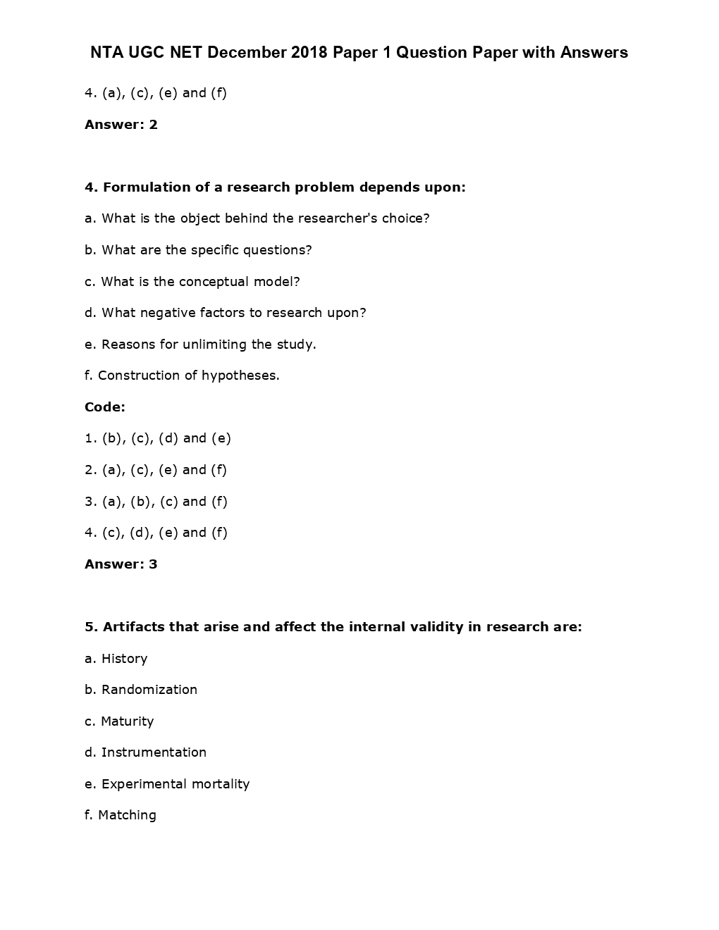 UGC NET Previous Year Question Paper With Answers 2018 Paper-1 - Page 3