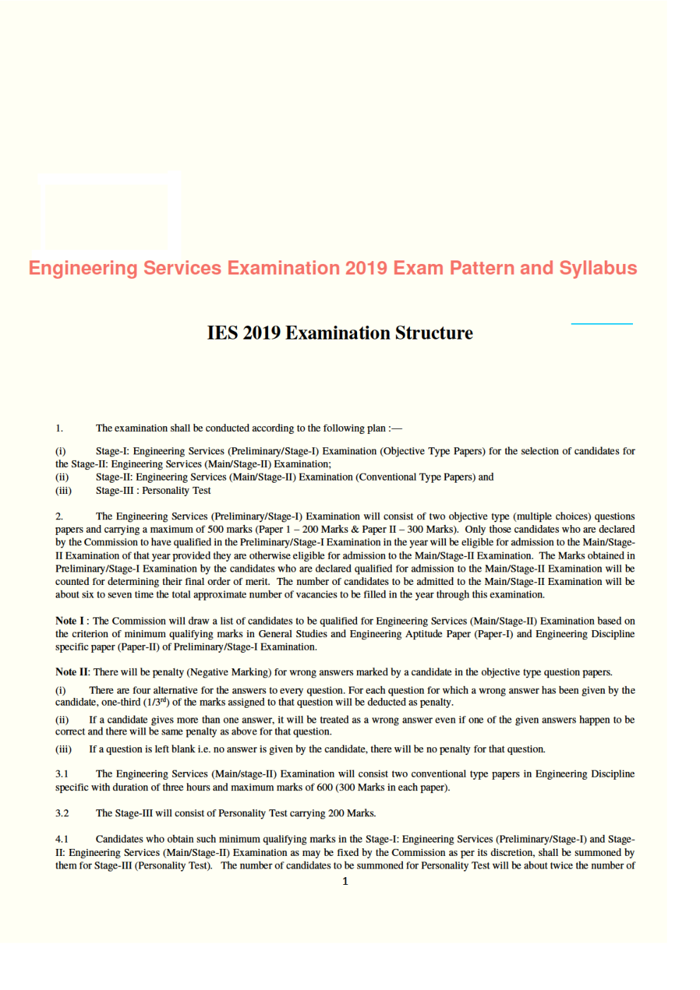 IES 2019 Pre And Mains Syllabus - Page 2