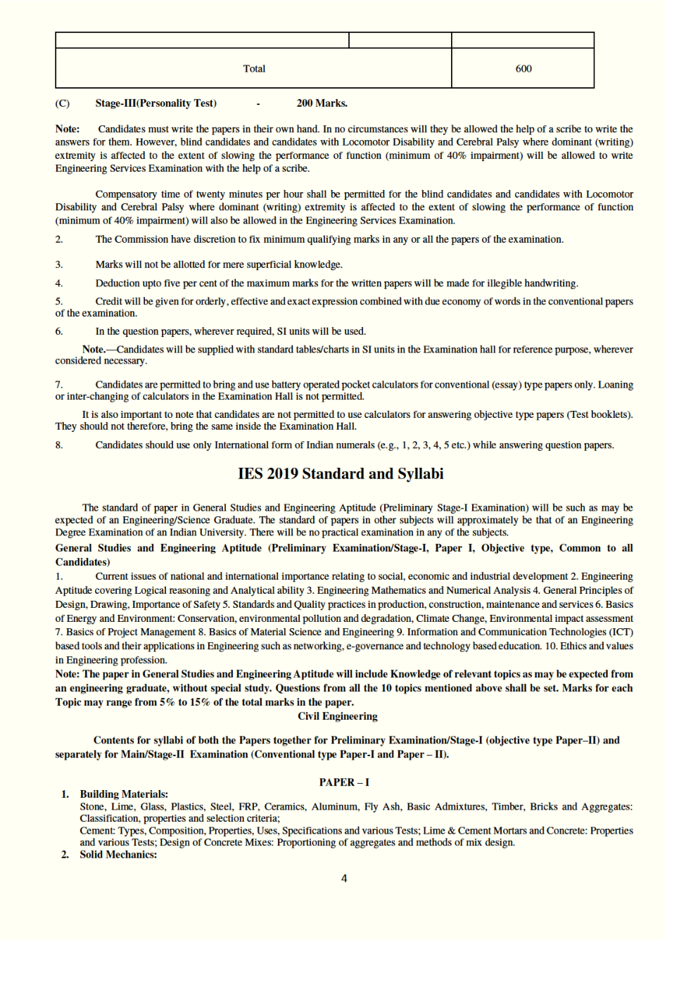 IES 2019 Pre And Mains Syllabus - Page 5