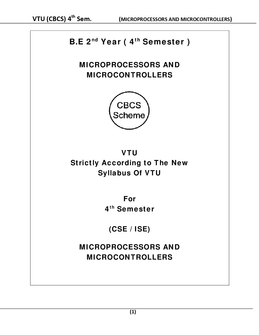 Microprocessors And Microcontrollers For VTU BE 4th Sem Computer Science  Engineering - Page 2