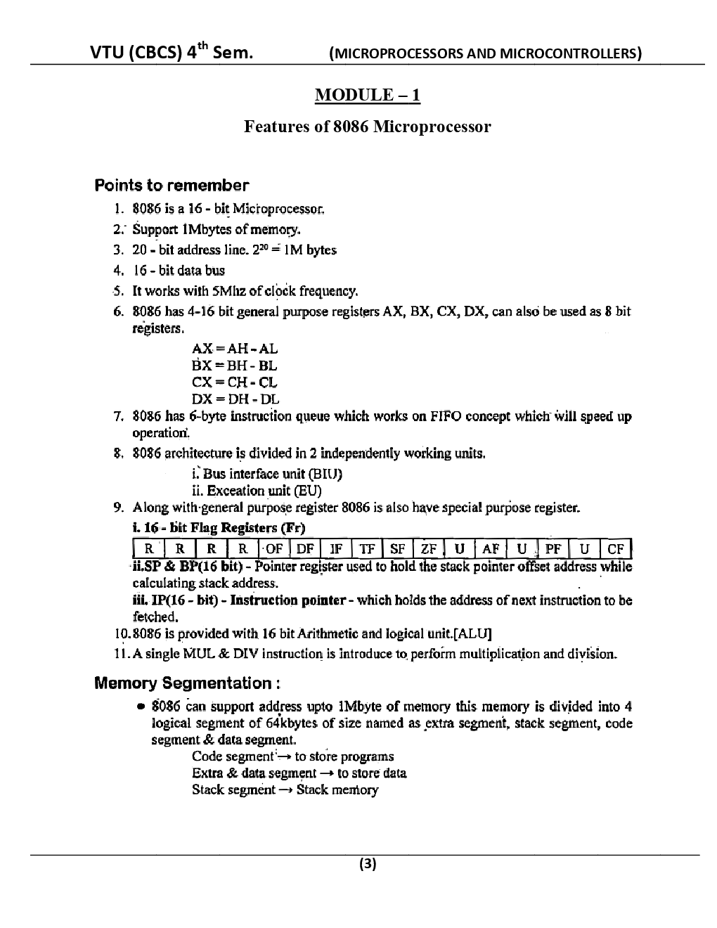Microprocessors And Microcontrollers For VTU BE 4th Sem Computer Science  Engineering - Page 4