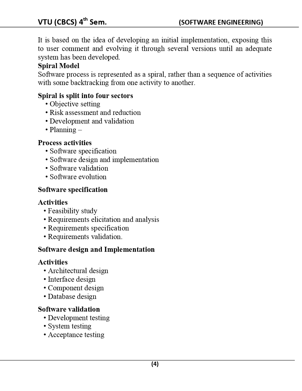 Software Engineering For VTU BE 4th Sem Computer Science  Engineering - Page 5