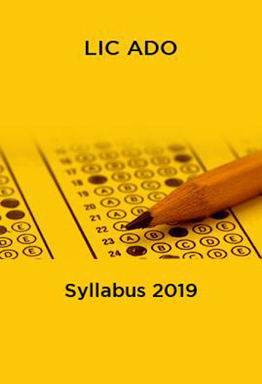 LIC ADO Syllabus 2019 - Page 1