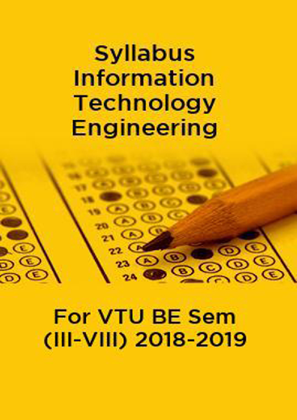 Syllabus Information Technology Engineering For VTU BE Sem (III-VIII) 2018-2019 - Page 1
