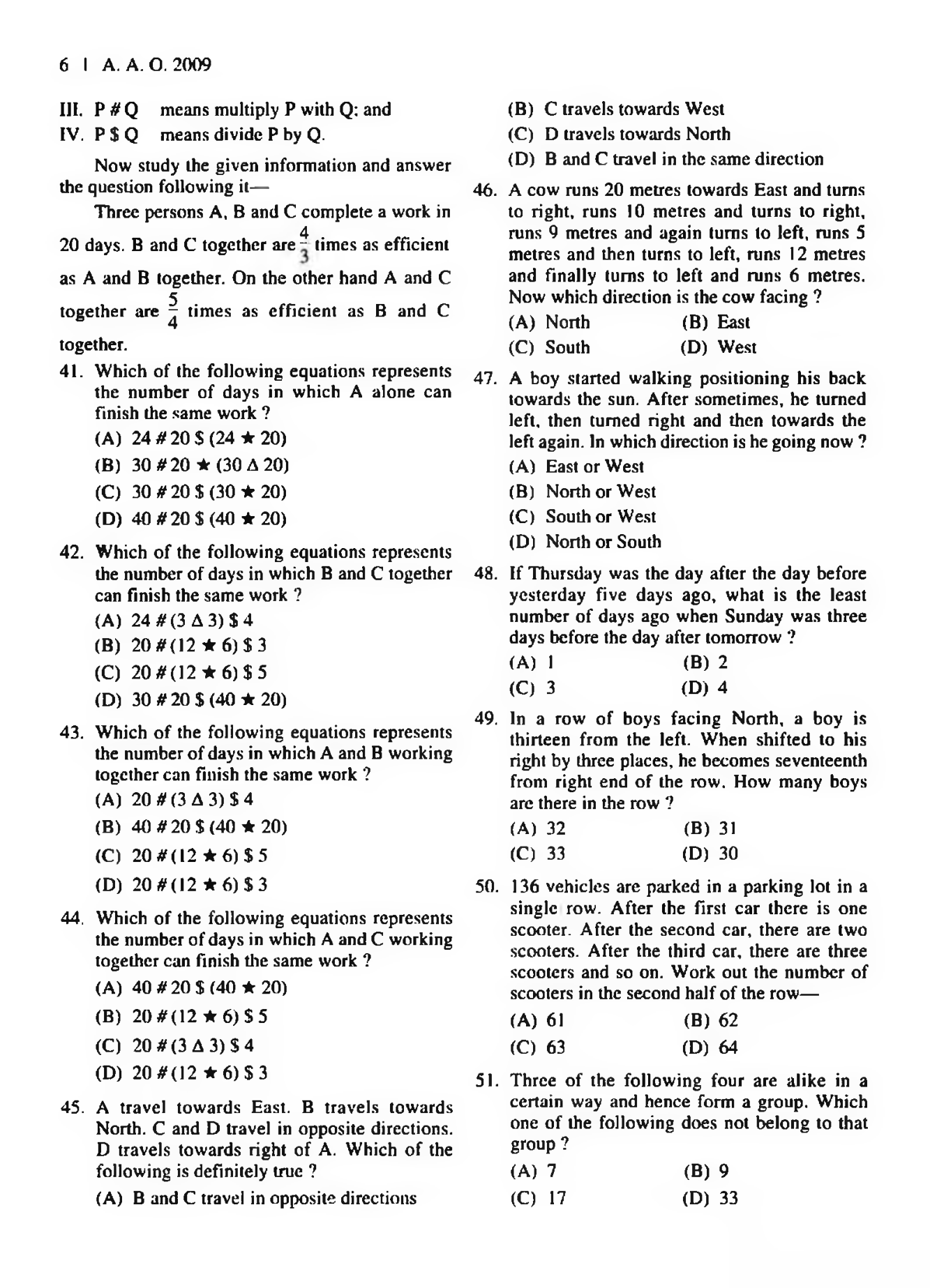 LIC AAO Exam Previous Year Solved Paper With Answer 2009 - Page 5