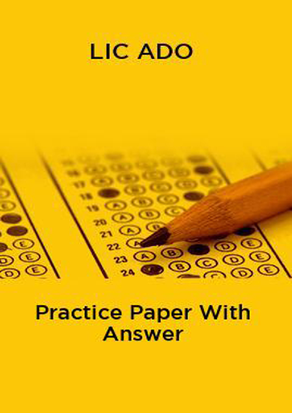 LIC ADO Practice Paper With Answer - Page 1