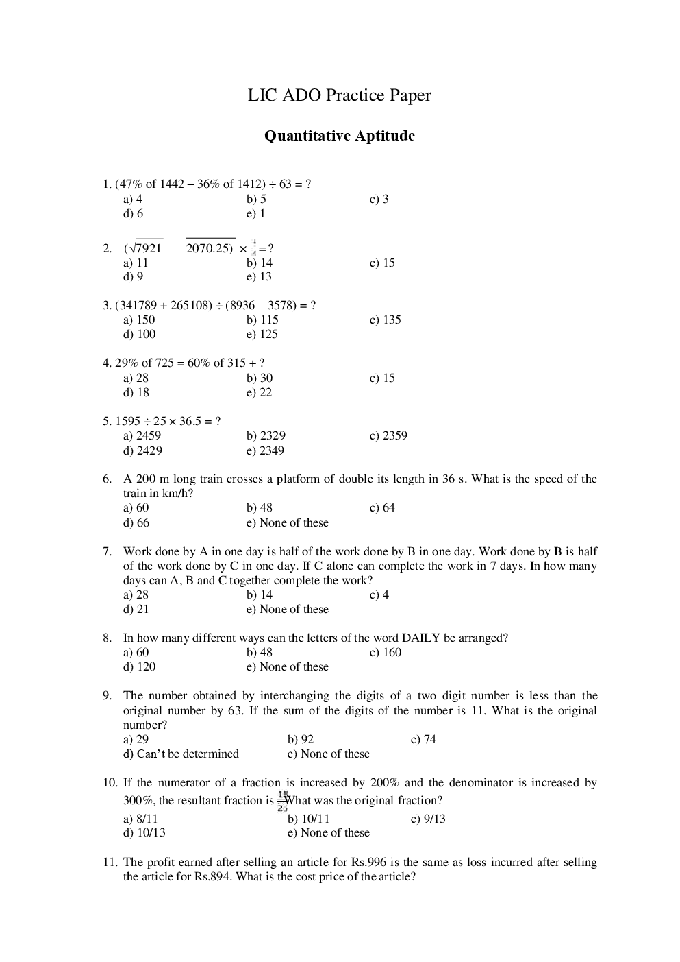 LIC ADO Previous Year Solved Paper With Answer 2016 - Page 2