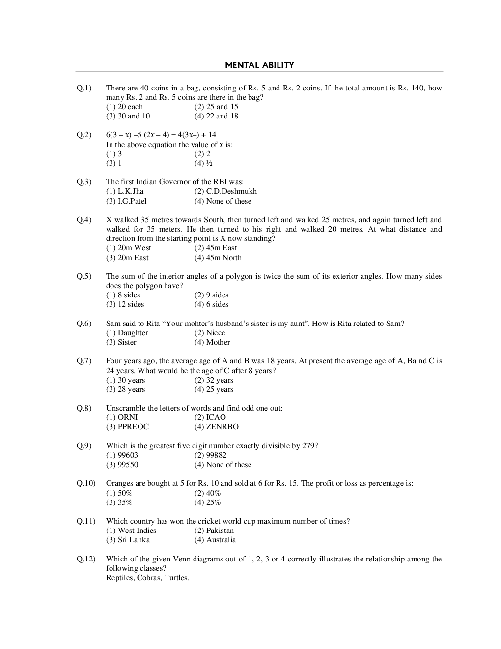 LIC ADO Sample Question Paper With Answer-3 - Page 5
