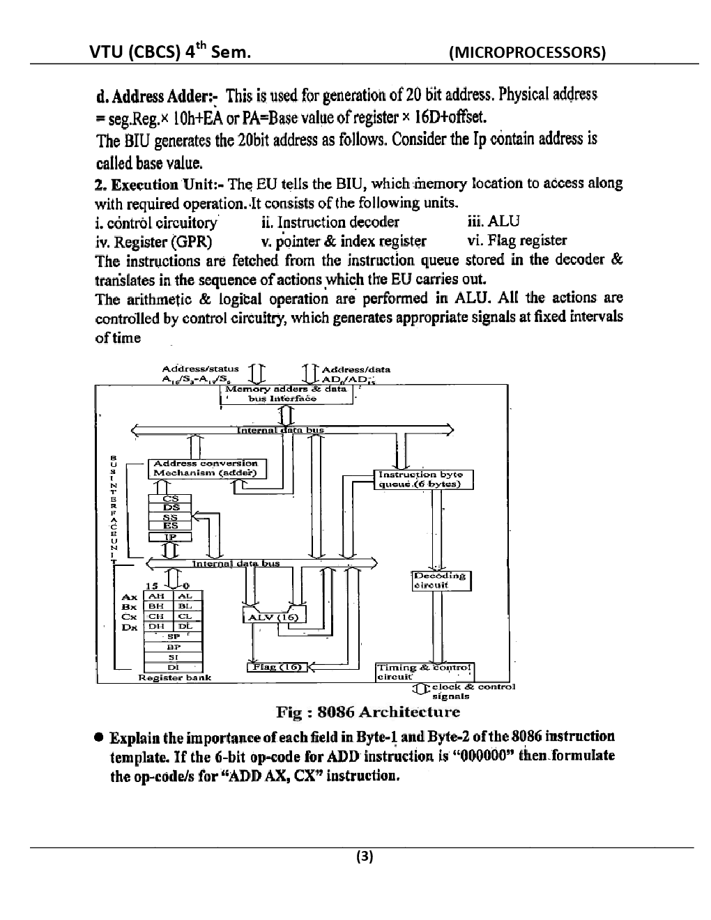 Microprocessors For VTU BE 4th Sem Electronics & Communication Engineering - Page 4
