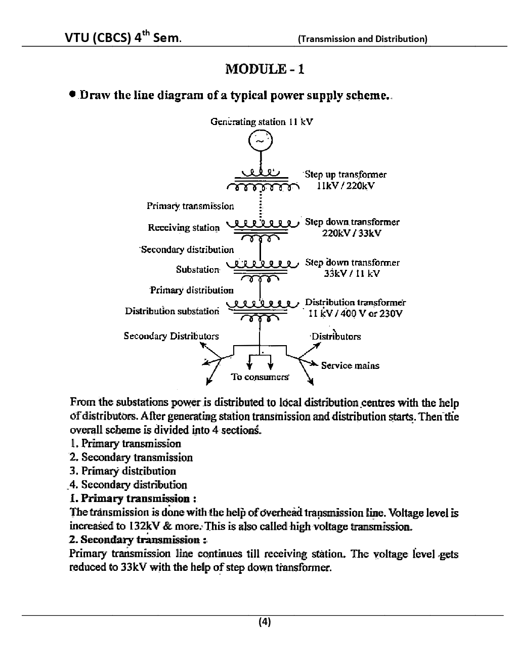 Transmission And Distribution For VTU BE 4th Sem Electrical & Electronics Engineering - Page 5