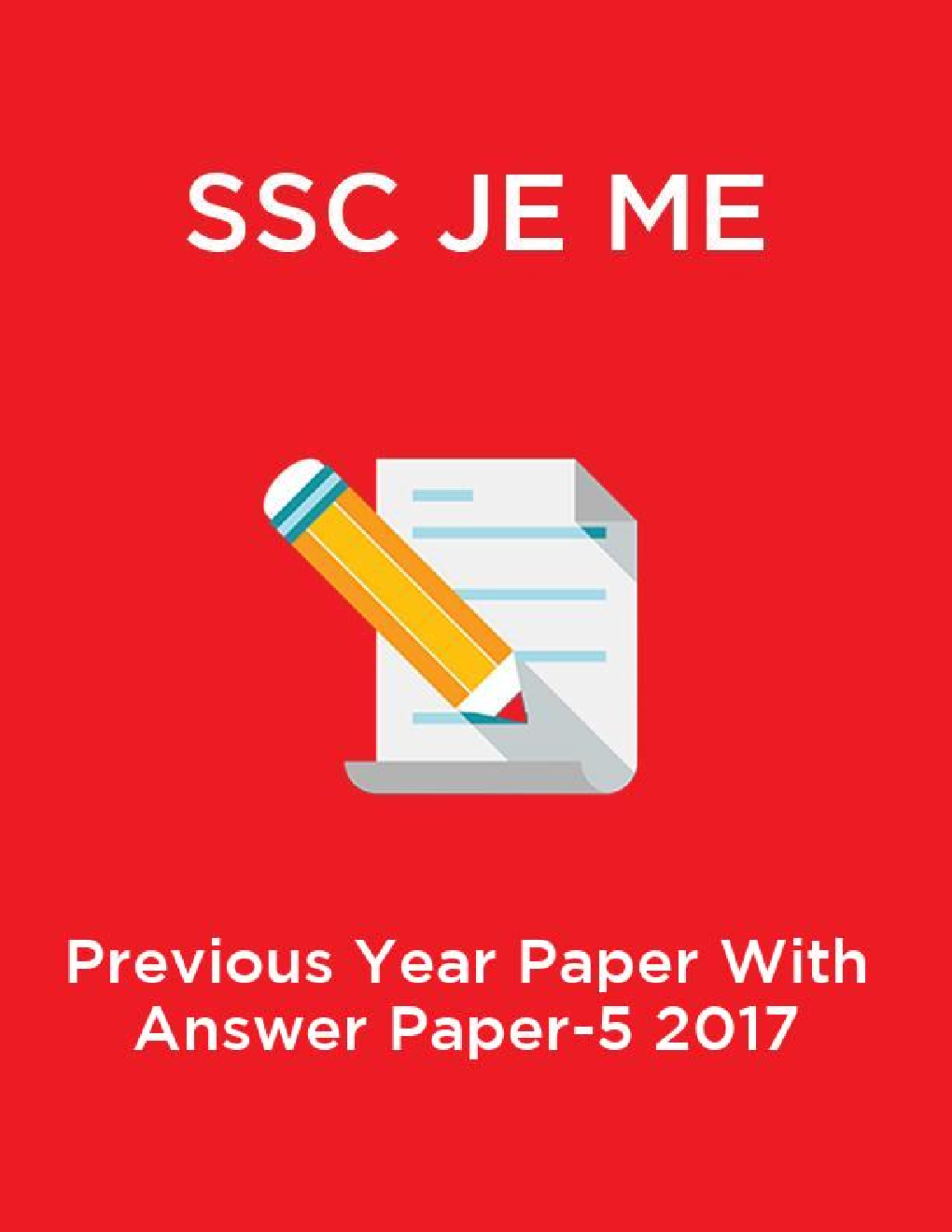 SSC JE ME  Previous Year Paper With Answer Paper-5 2017 - Page 1