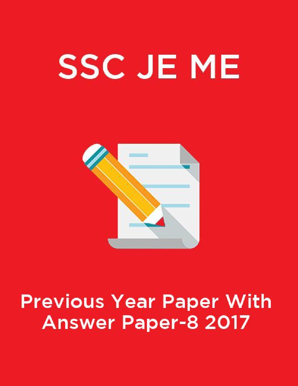 SSC JE ME  Previous Year Paper With Answer Paper-8 2017 - Page 1