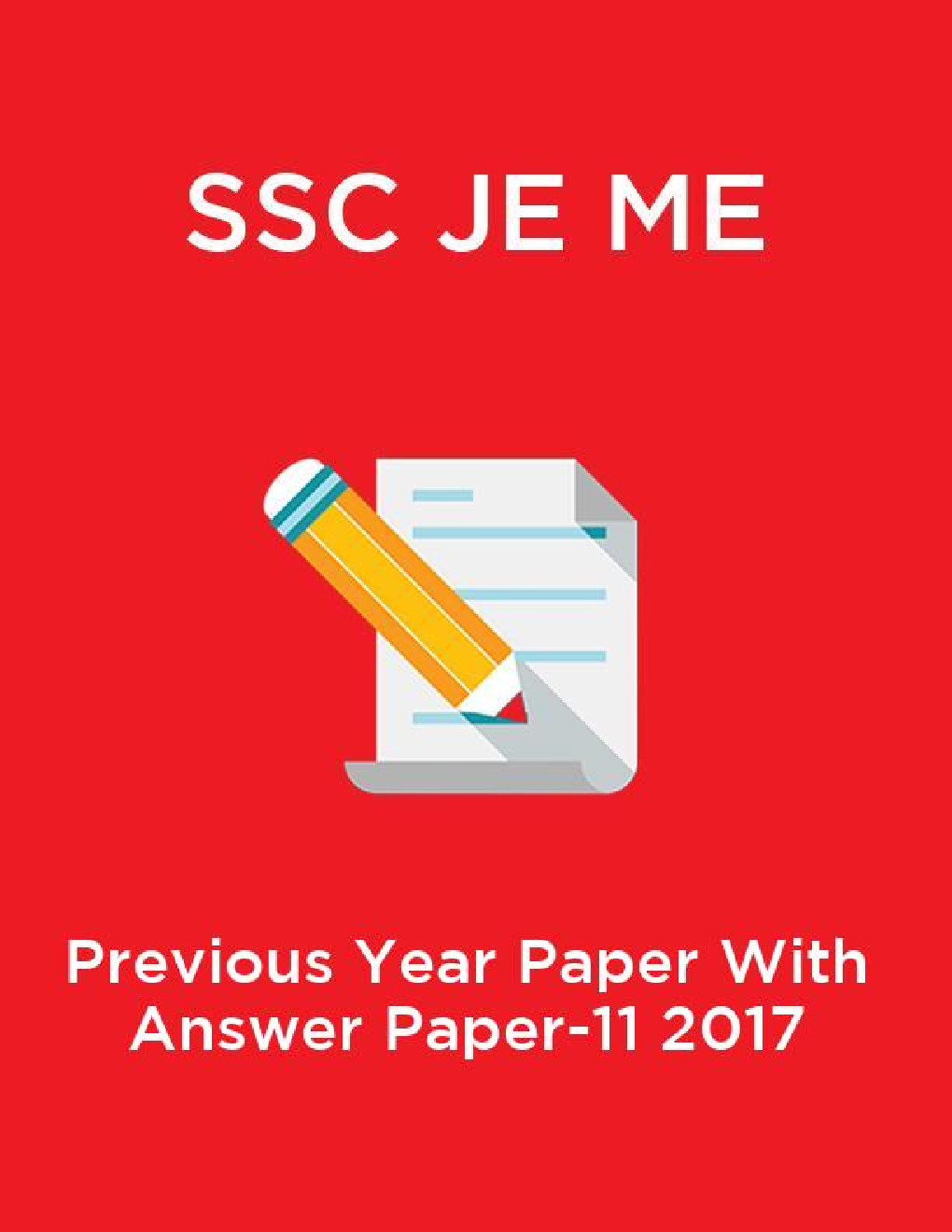 SSC JE ME  Previous Year Paper With Answer Paper-11 2017 - Page 1