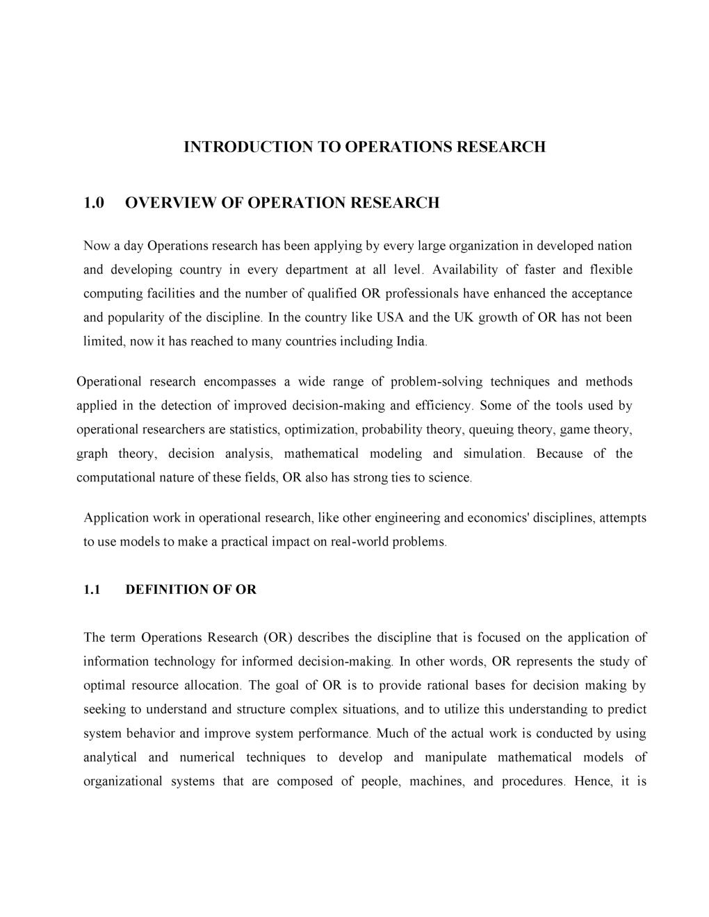 Gate Study Material Operations Research For Mechanical Engineering - Page 3