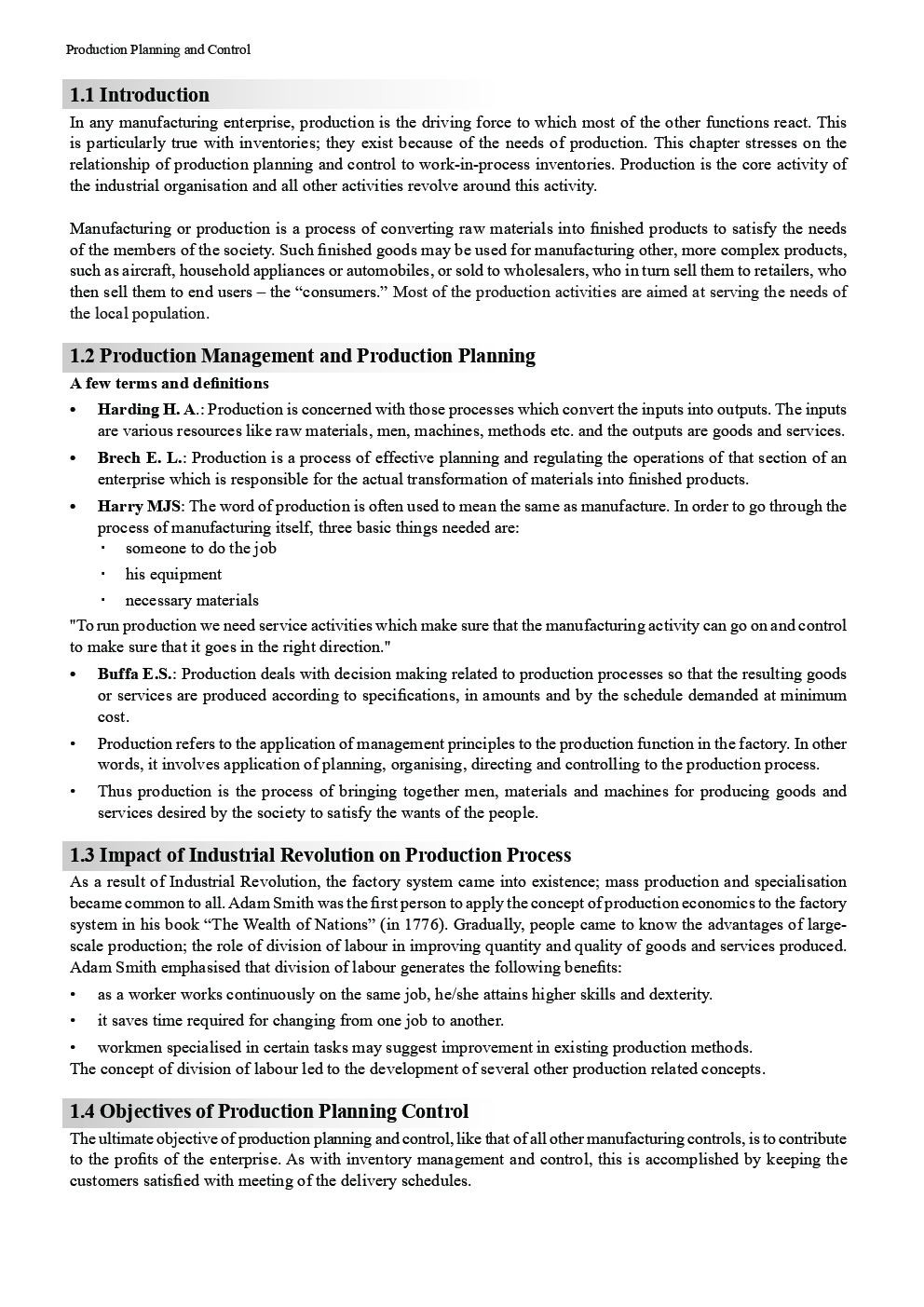 Gate Study Material Production Planning And Control For Mechanical Engineering - Page 5