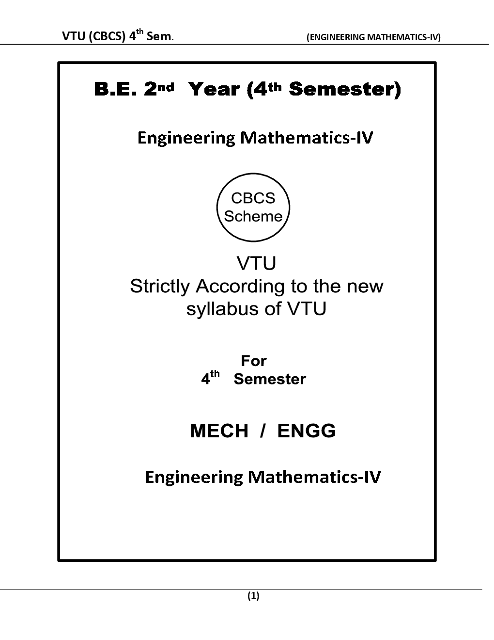 Engineering Mathematics-IV For VTU BE 4th Sem Mechanical Engineering - Page 2
