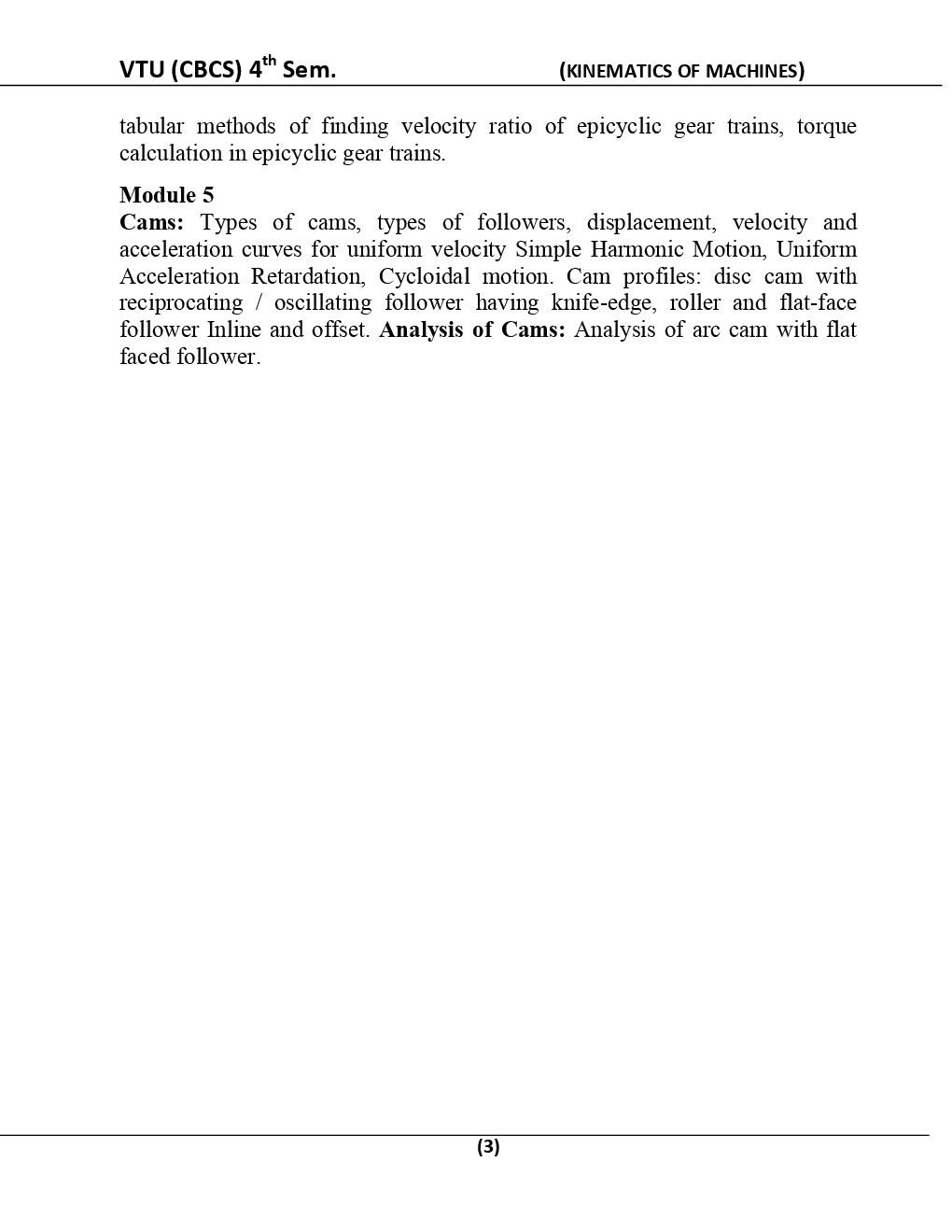 Kinematics Of Machines For VTU BE 4th Sem Mechanical Engineering - Page 4