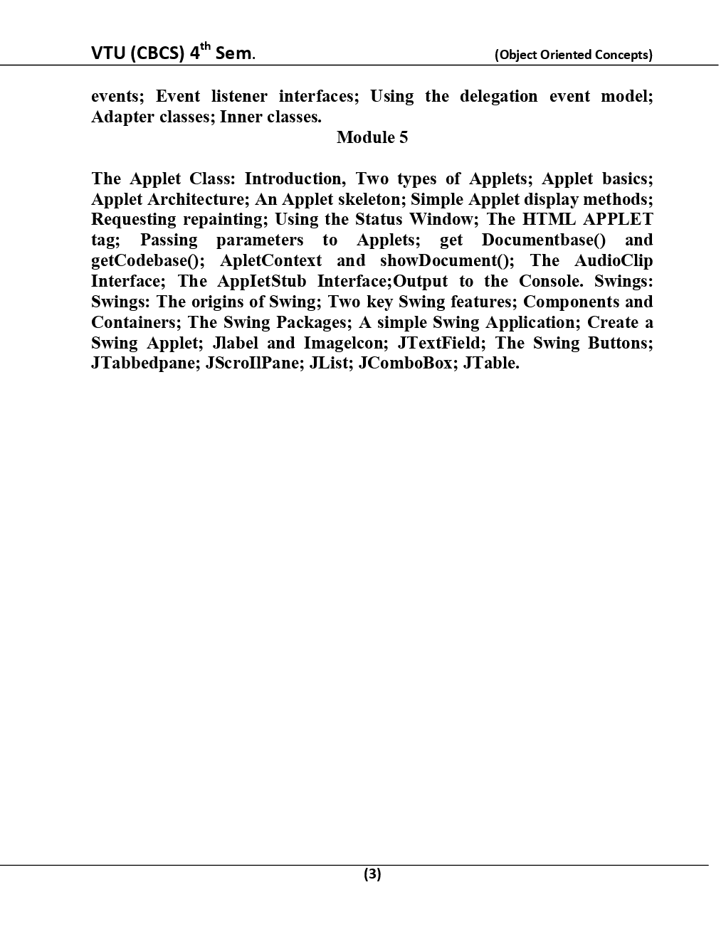 Object Oriented Concepts For VTU BE 4th Sem Computer Science  Engineering - Page 4