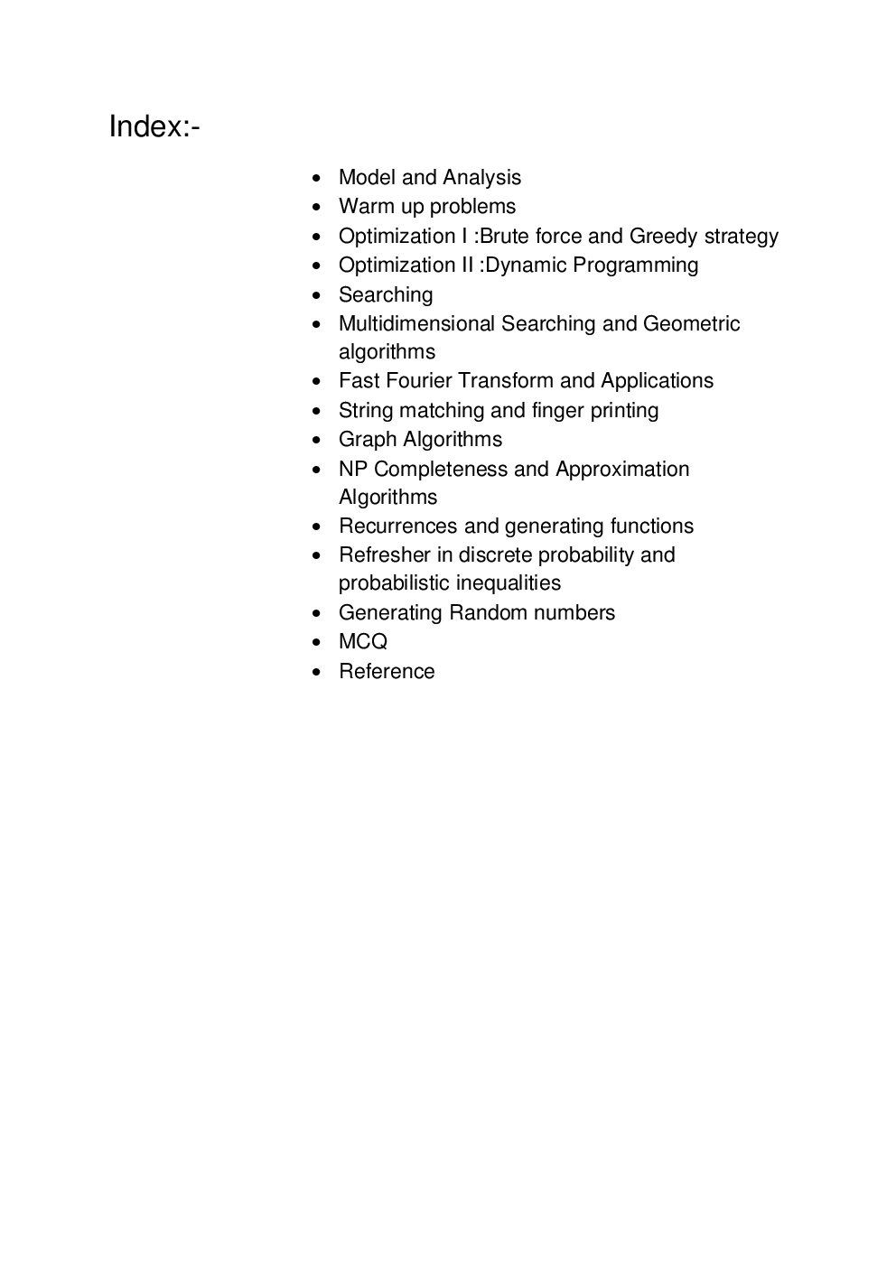Gate Study Material Algorithms For Computer Science Engineering - Page 2