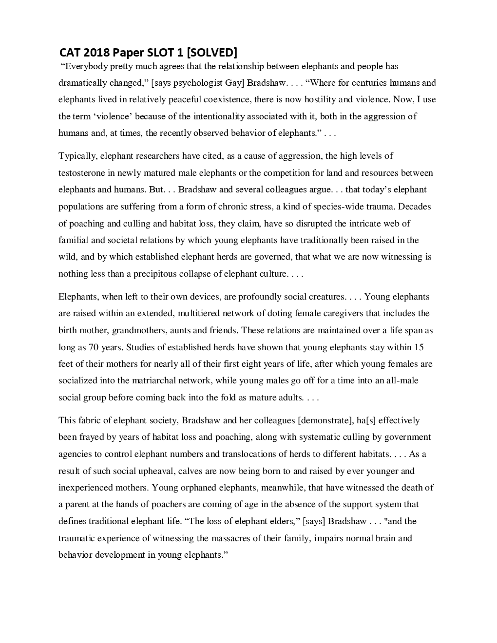 CAT 2018 Previous Year Paper with Solution (Slot I) - Page 2