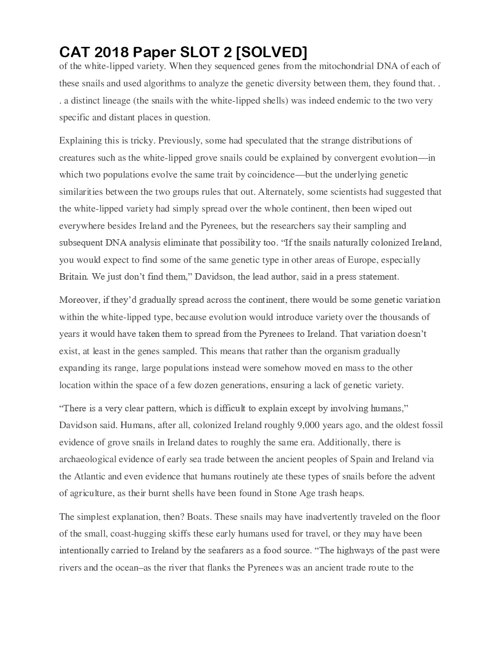 CAT 2018 Previous Year Paper with Solution (Slot II) - Page 5