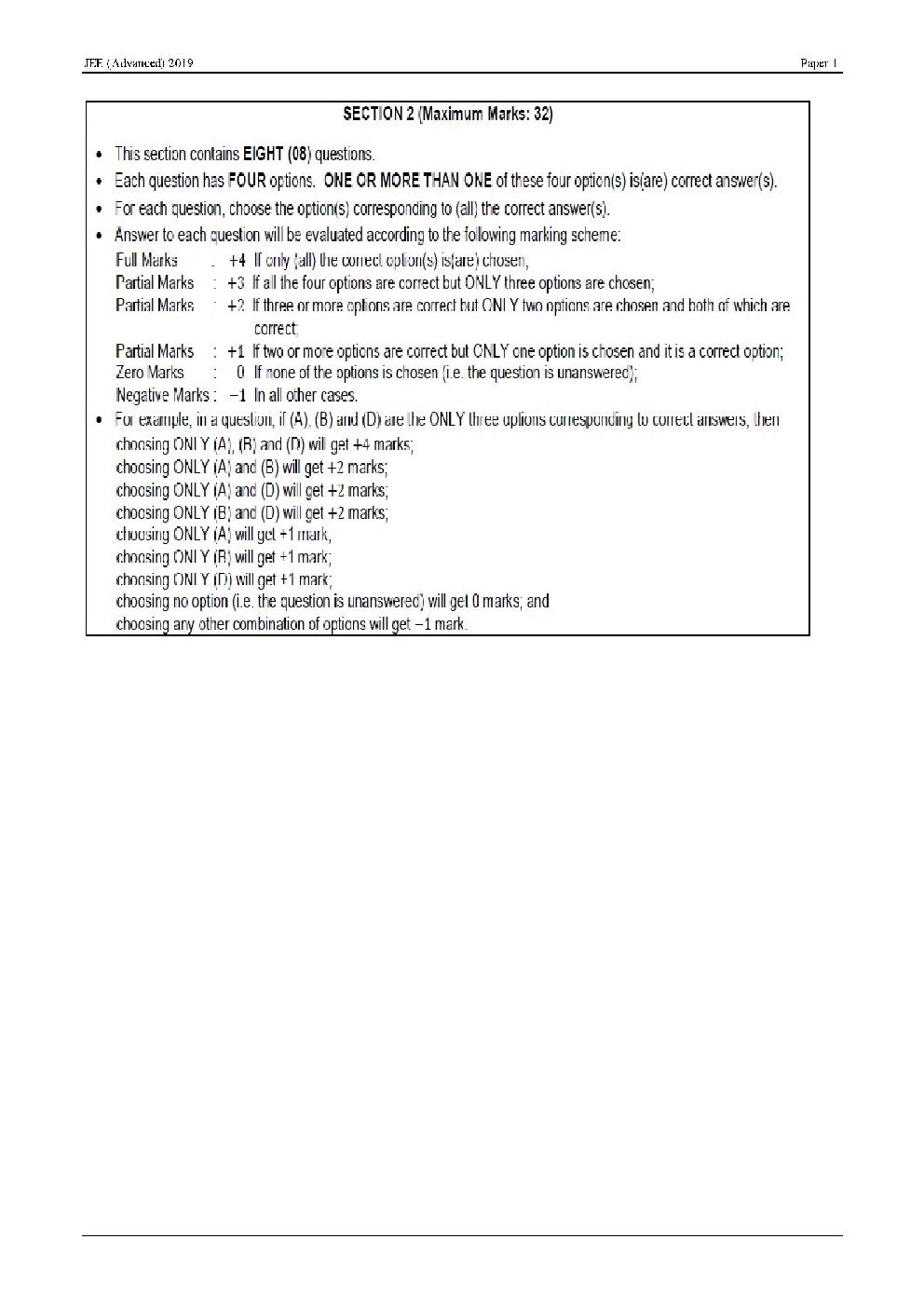 JEE Advanced Previous Year Question Paper With Answer Paper-1 2019 - Page 4