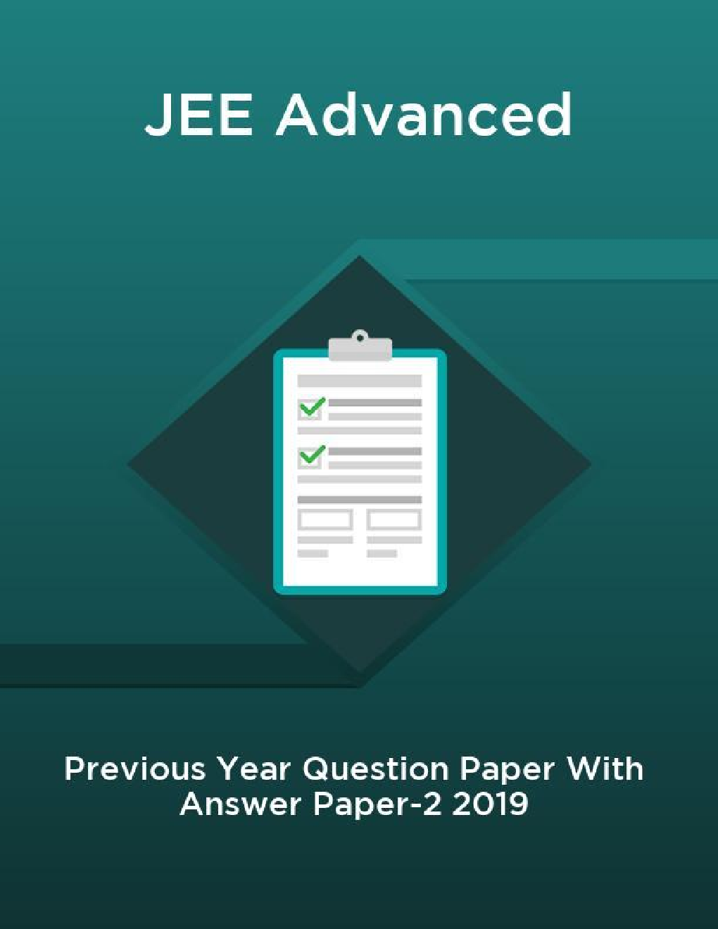 JEE Advanced Previous Year Question Paper With Answer Paper-2 2019 - Page 1