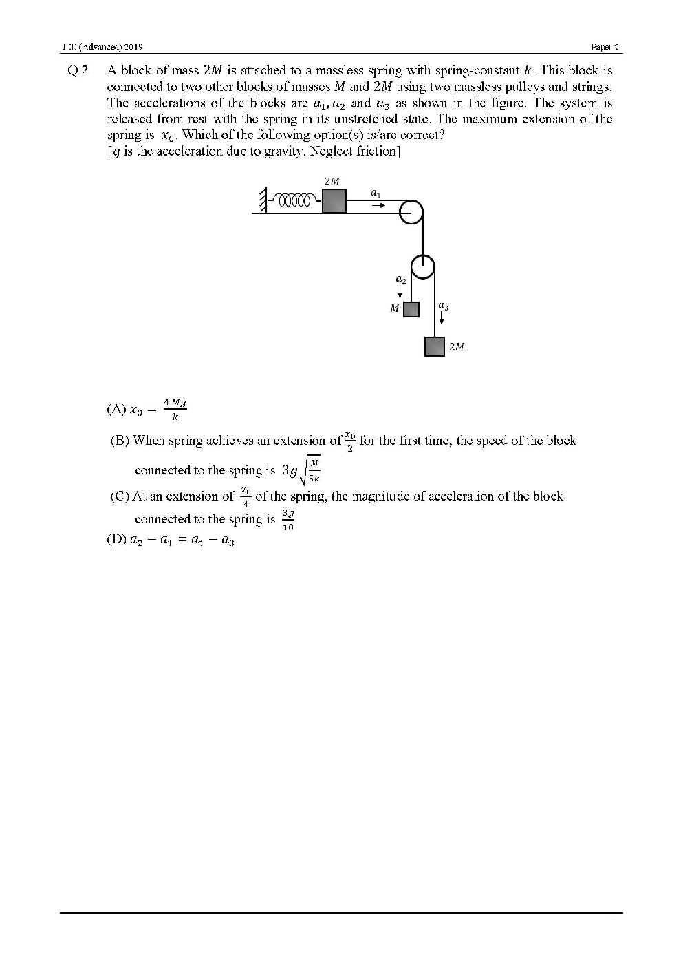 JEE Advanced Previous Year Question Paper With Answer Paper-2 2019 - Page 3