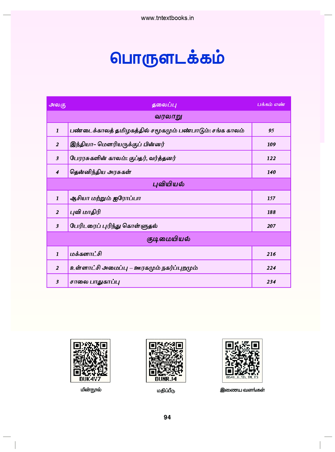 TNSCERT Social Science Tamil Medium Term-3 Class-6 - Page 5