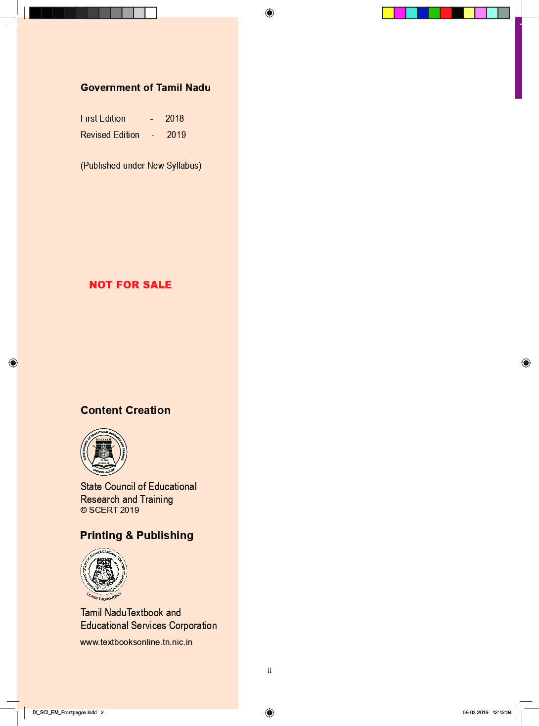 TNSCERT Science English Medium Class-9 - Page 3