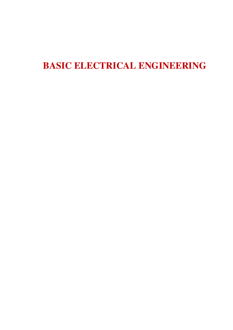 Basic Electrical Engineering Part-1 - Page 2