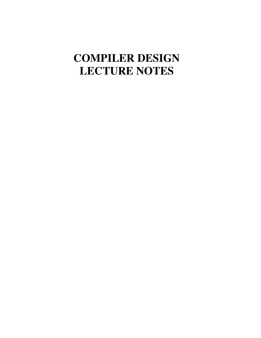 JNTUA Compiler Design For Computer Science Engineering 3rd Sem - Page 2