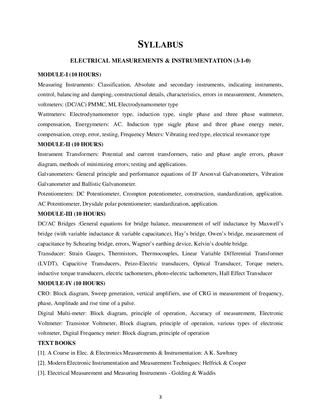 JNTUA Electrical Measurement For Electrical & Electronic Engineering 3rd Sem - Page 3