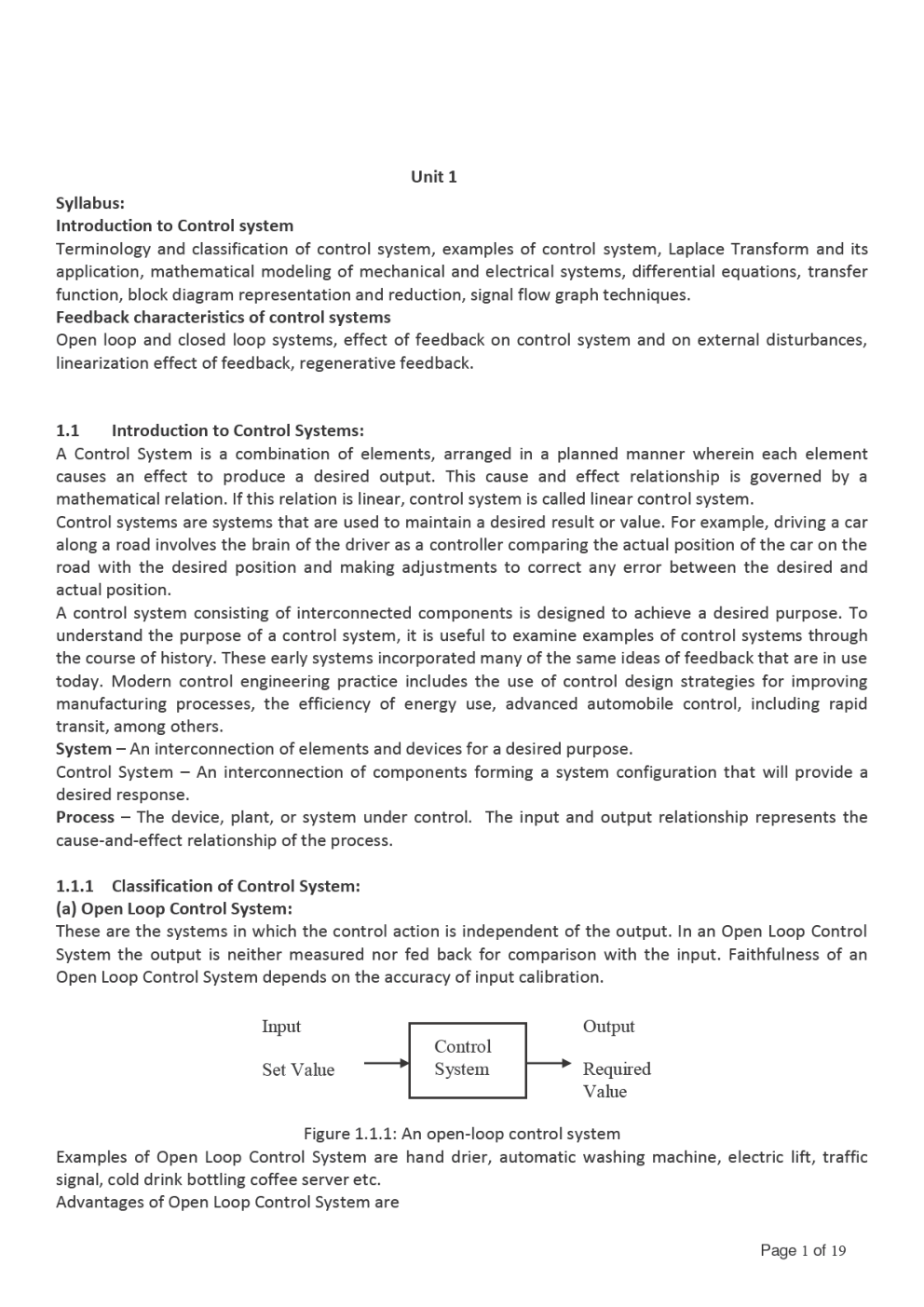 RGPV Control Systems For Electronic & Communication Engineering 4th Sem - Page 2