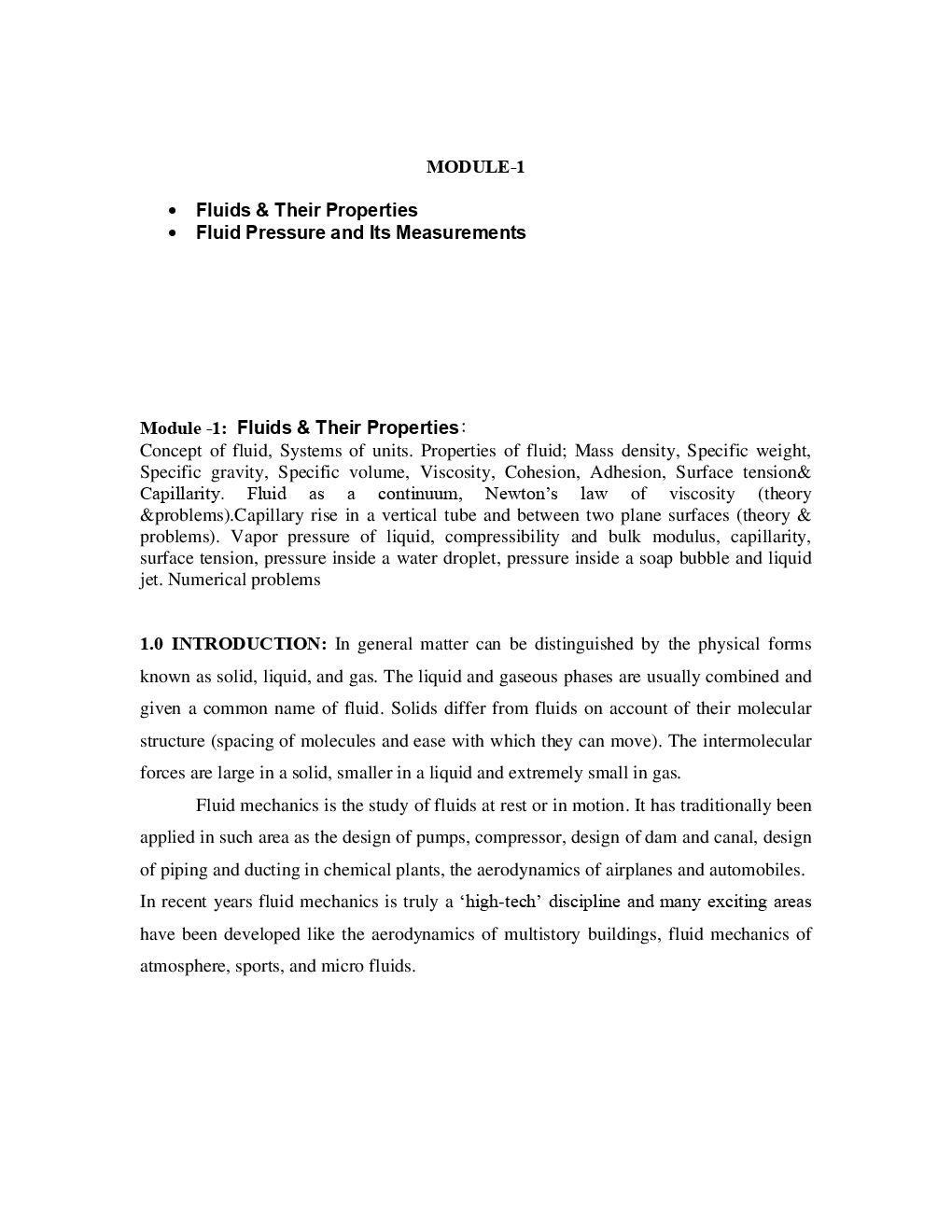 VTU Fluids Mechanics For Civil Engineering 3rd Sem - Page 2