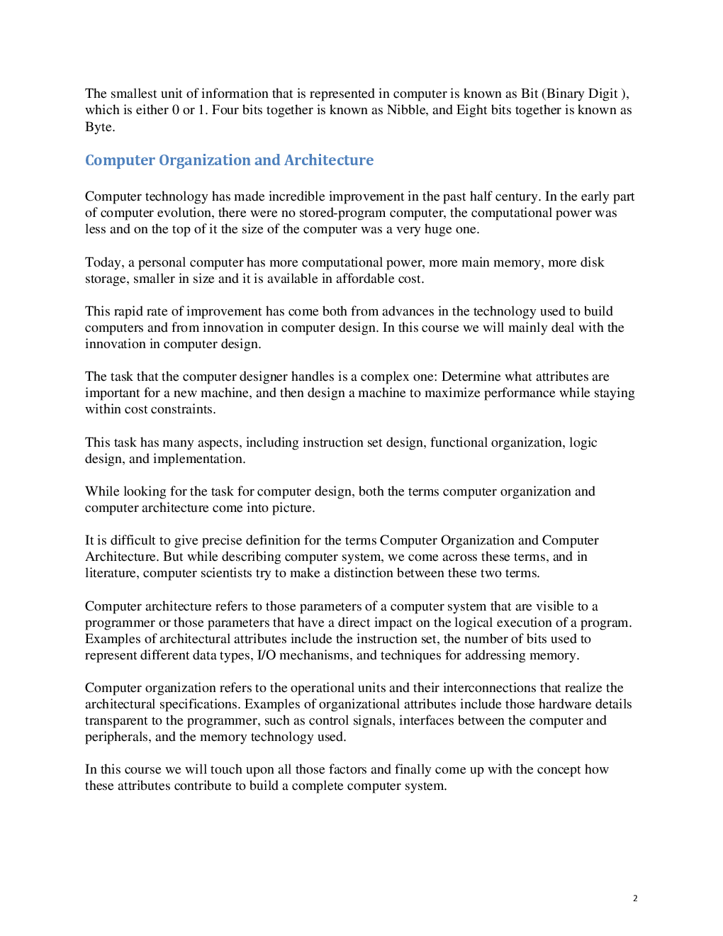 WBUT Computer Organisation For Computer Science & IT Engineering 3rd Sem - Page 4