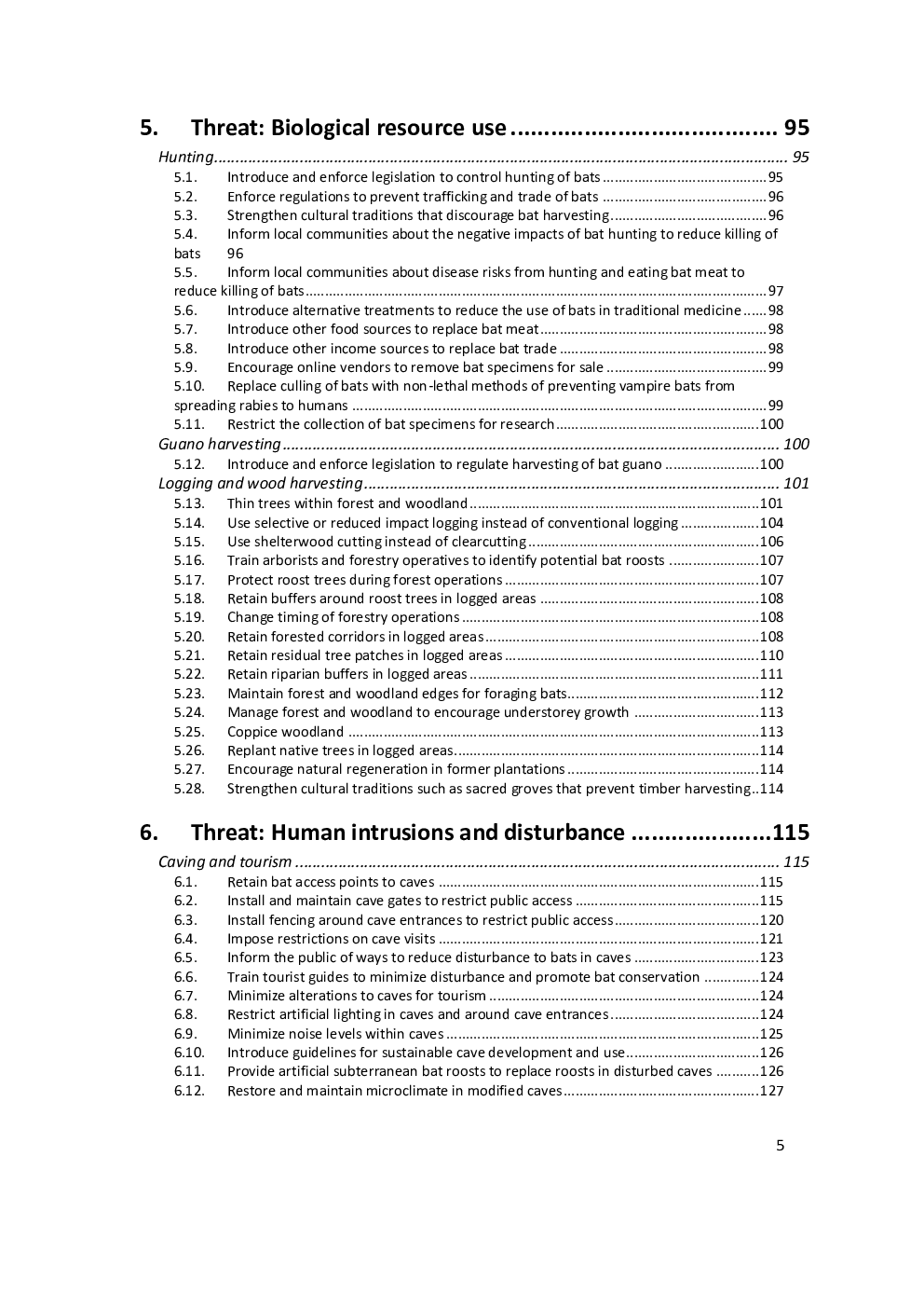 Bat Conservation Global Evidence For The Effects Of Interventions 2019 Edition - Page 5