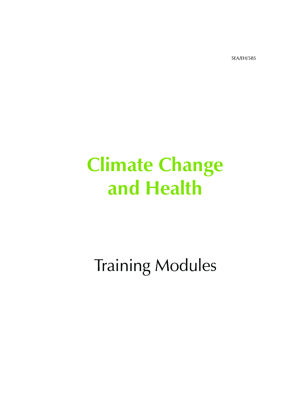Climate Change And Health - Page 2