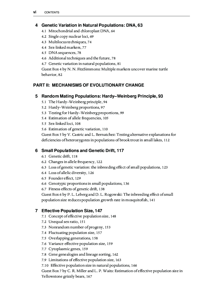 Conservation And The Genetics Of Populations - Page 4