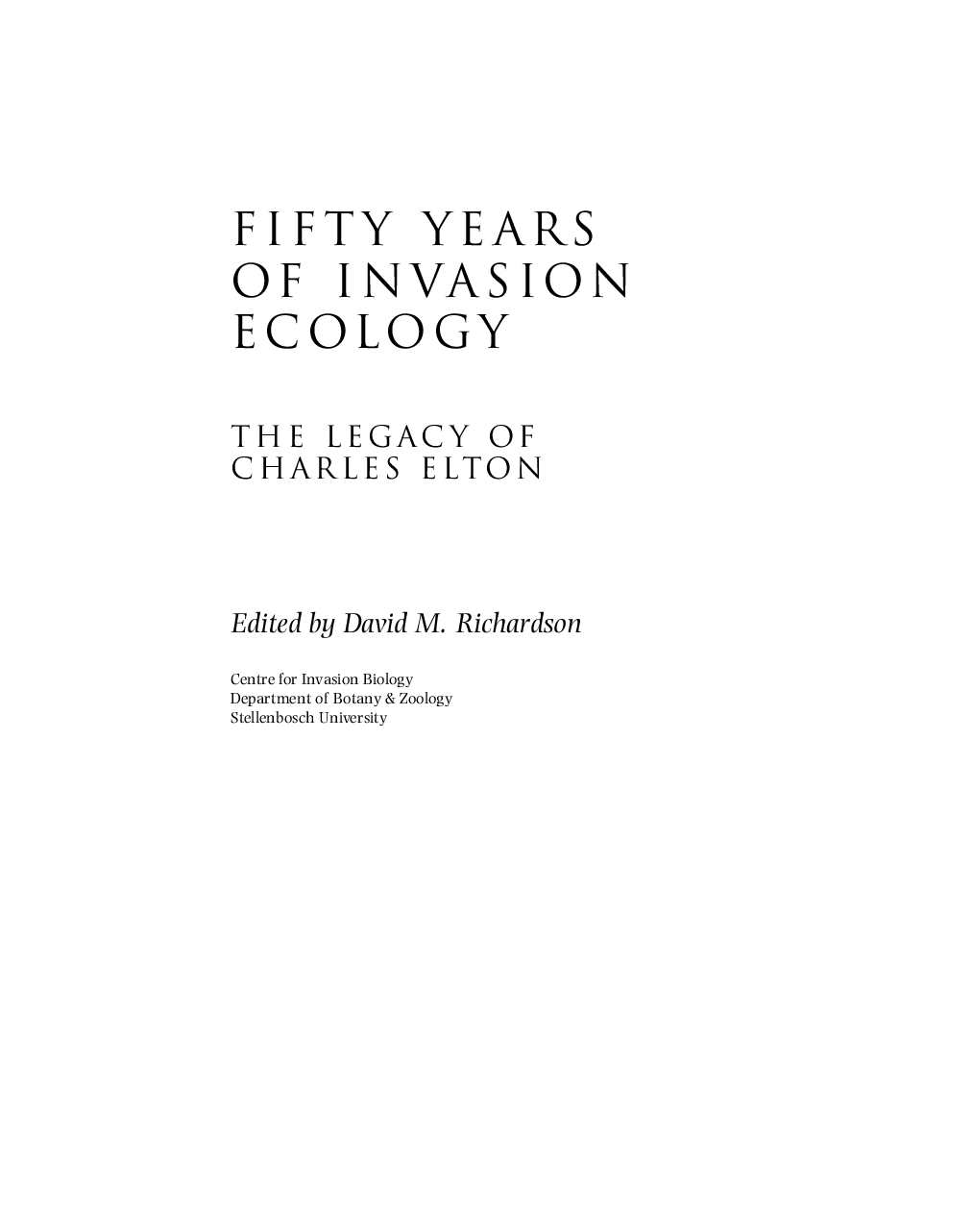 Fifty Years Of Invasion Ecology - Page 2