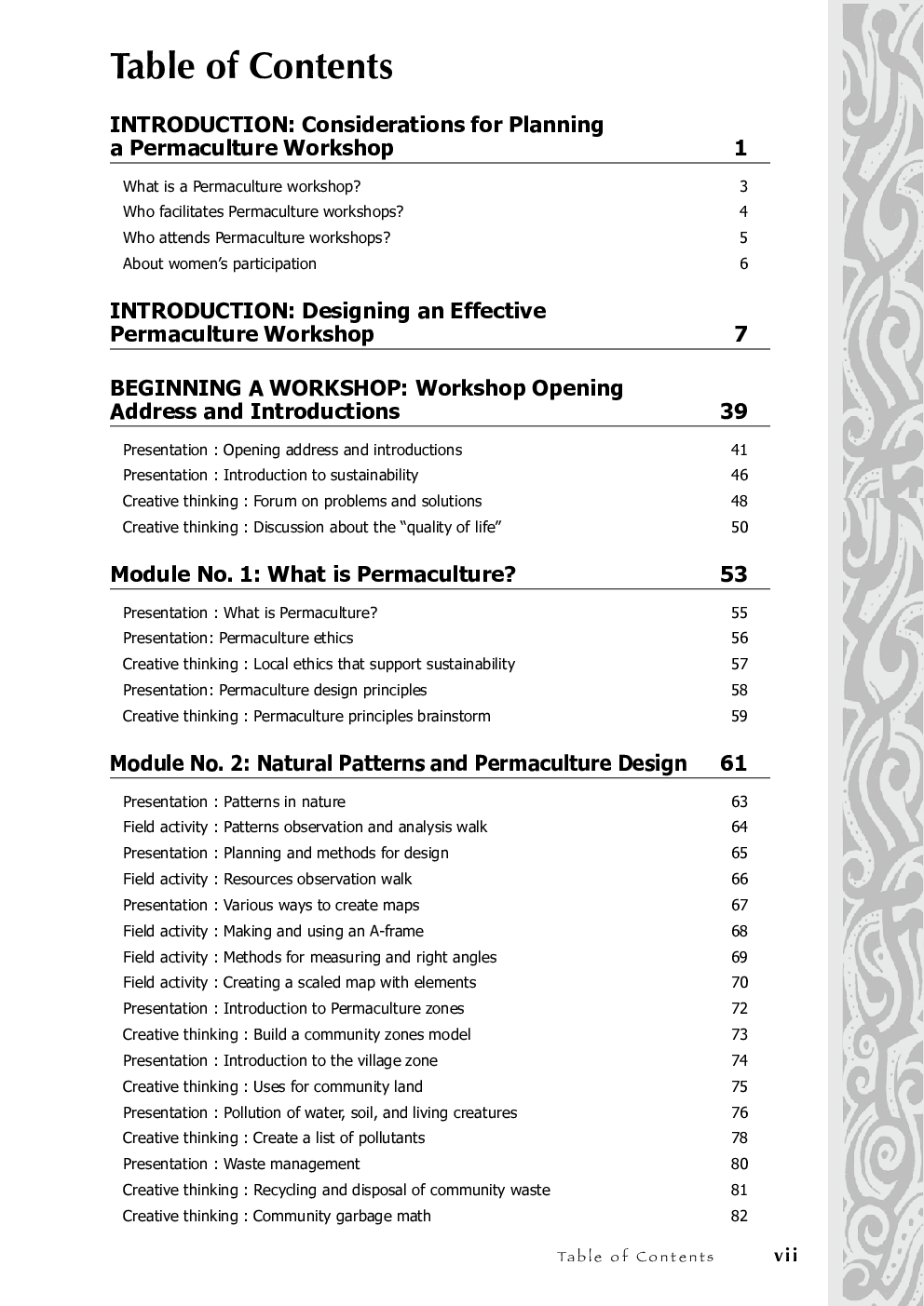 Facilitators Handbook For Permaculture - Page 5