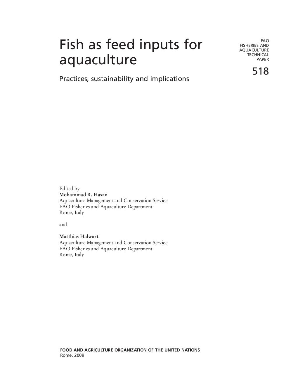 Fish As Feed Inputs For Aquaculture - Page 2
