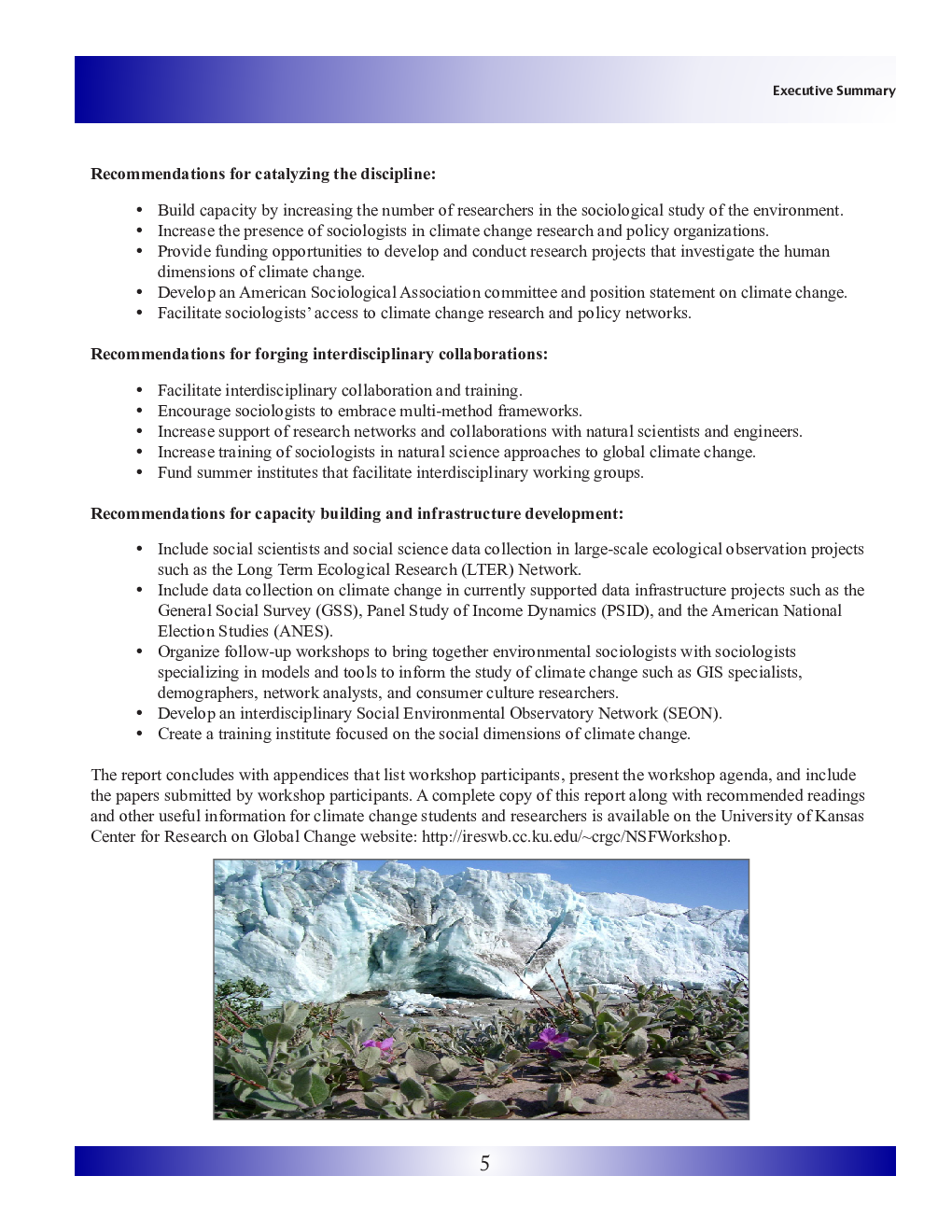 Workshop On Sociological Perspectives On Global Climate Change - Page 5