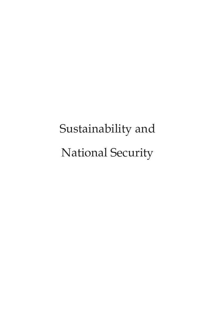 Sustainability And National Security - Page 2