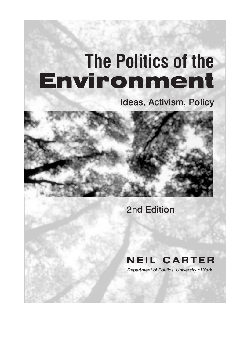 The Politics Of The Environment - Page 2
