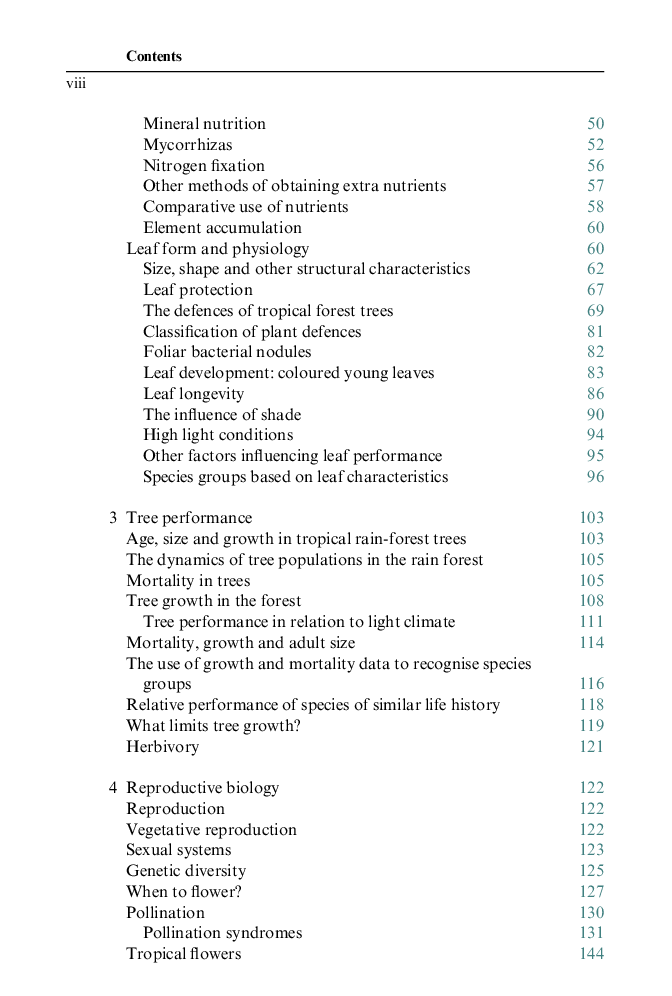 The Ecology Of Trees In The Tropical Rain Forest - Page 4